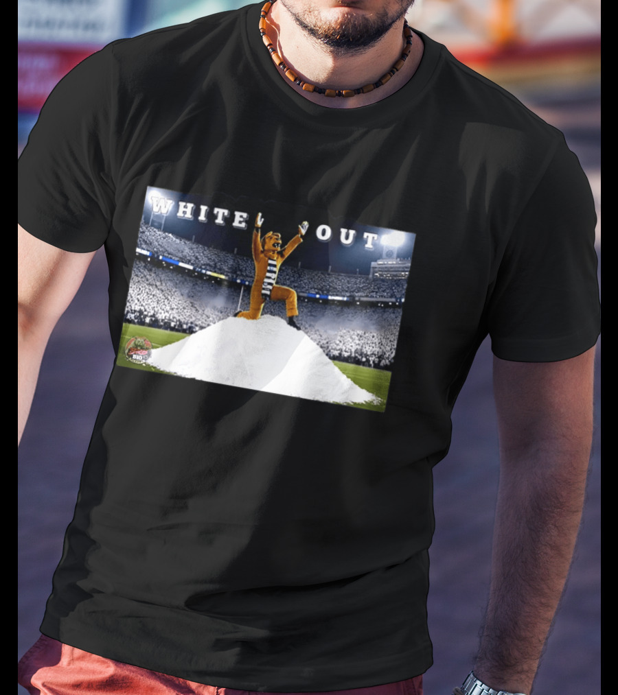 Pablo Pledgescobar Penn State Nittany Lines White Out Stadium Mascot Celebration T-Shirt