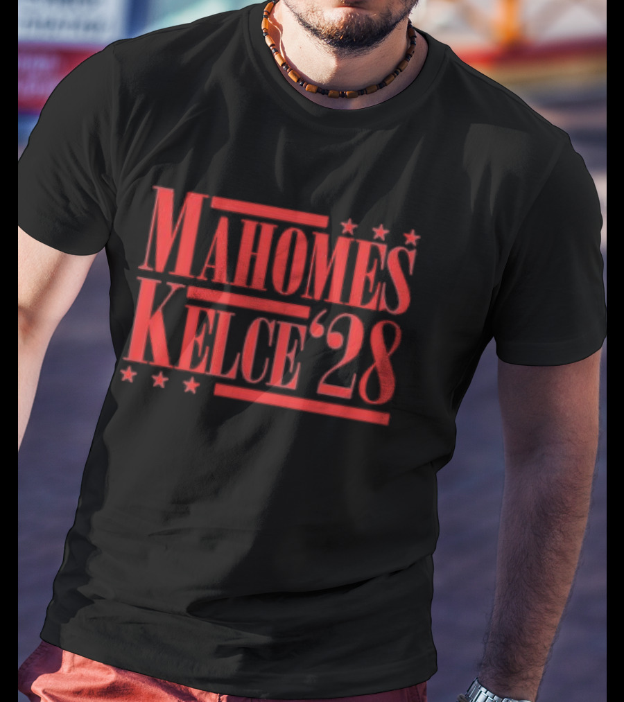 Patrick Mahomes & Travis Kelce Kansas City 2028 Campaign T-Shirt