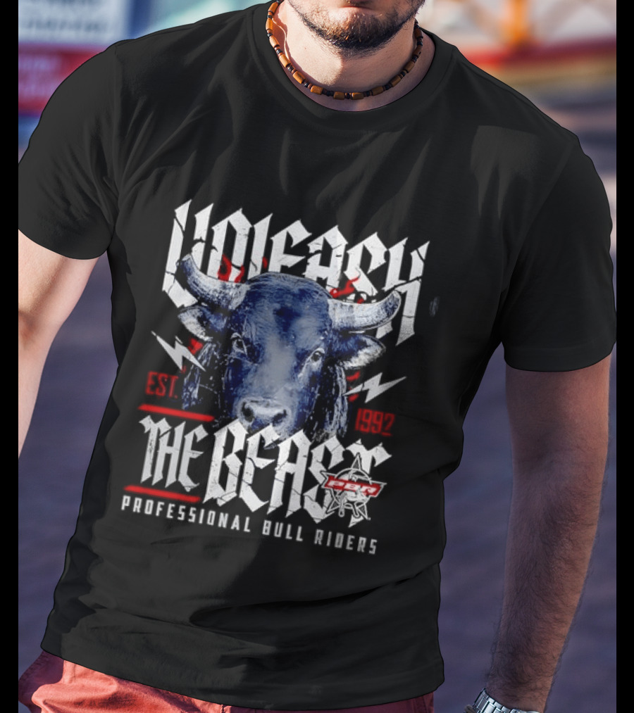 Unleash The Beast PBR Professional Bull Riders Extreme Sports T-Shirt