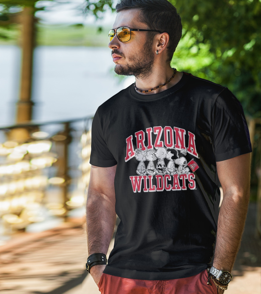 Peanuts Arizona Wildcats The Gang Collaboration T-Shirt