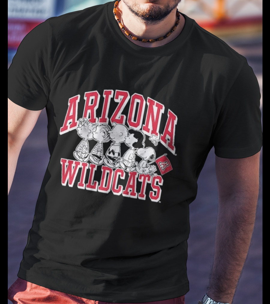 Peanuts Arizona Wildcats The Gang Collaboration T-Shirt