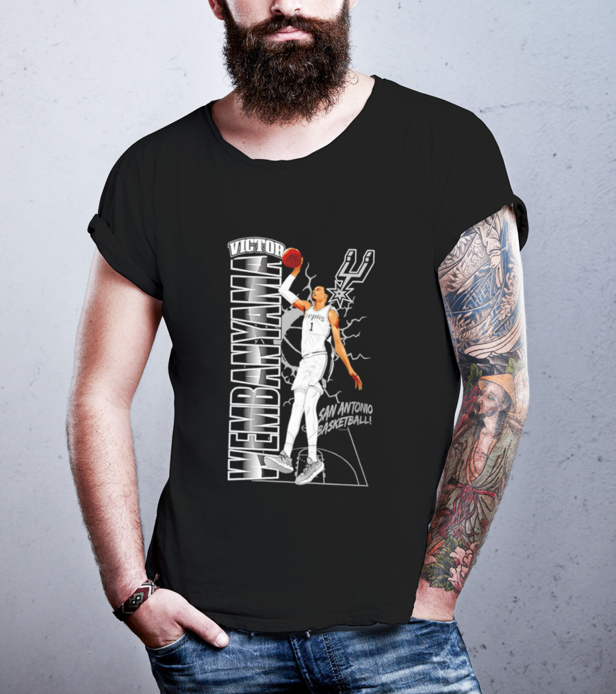 San Antonio Spurs Victor Wembanyama Basketball T-Shirt