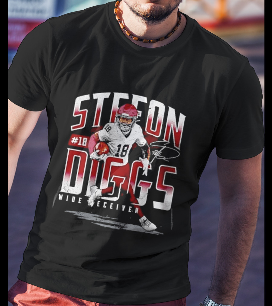 Stefon Diggs #14 Wide Receiver Football Player T-Shirt