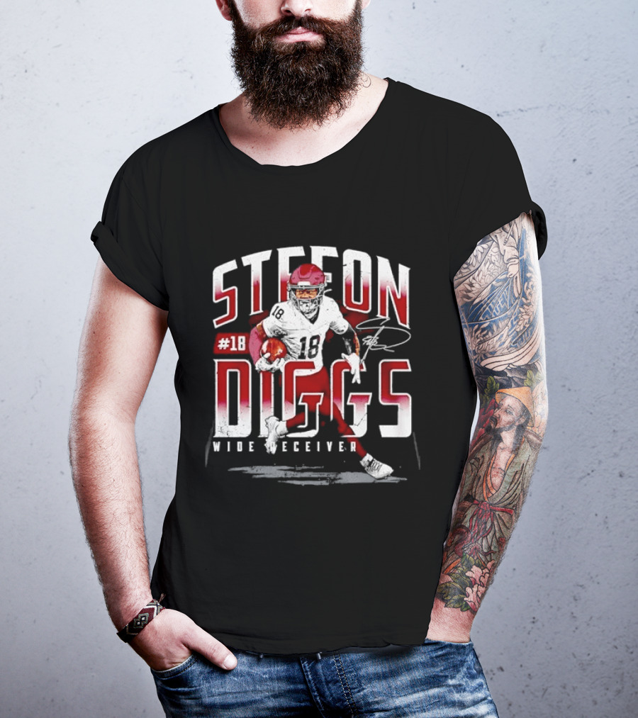Stefon Diggs #14 Wide Receiver Football Player T-Shirt
