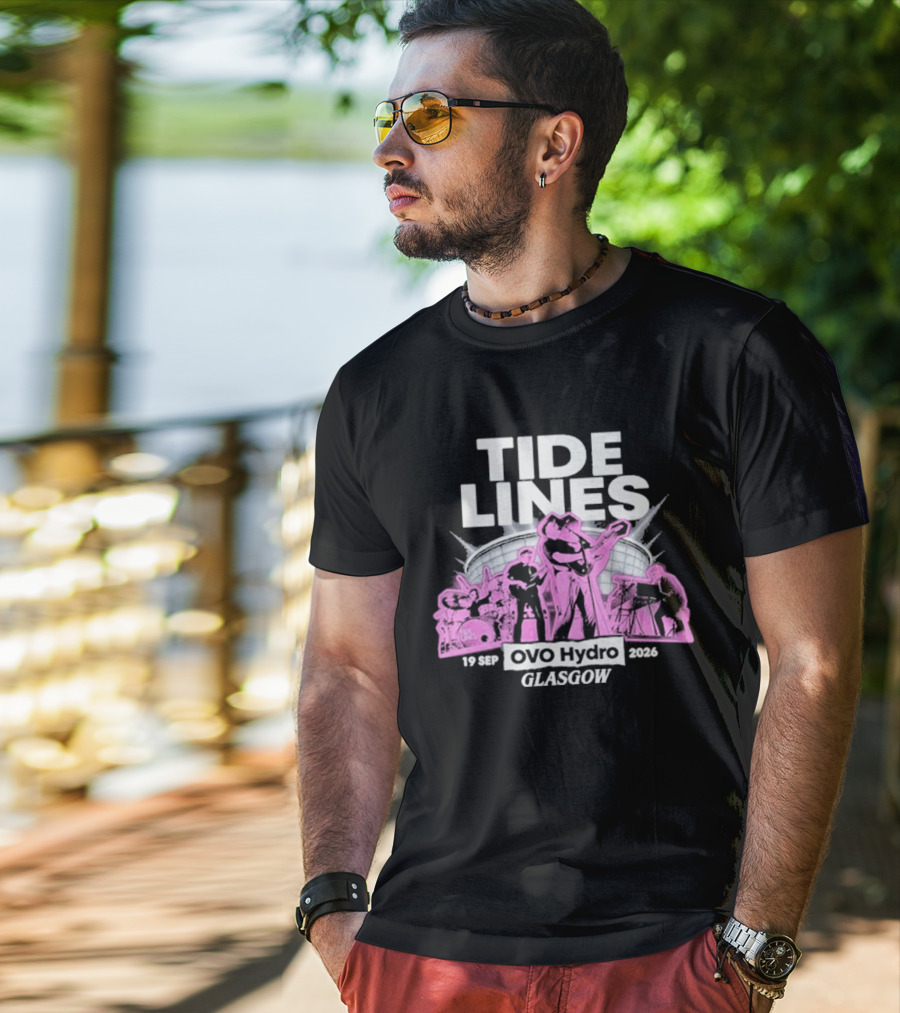 Tide Lines Live OVO Hydro September 19 2026 Glasgow Event T-Shirt