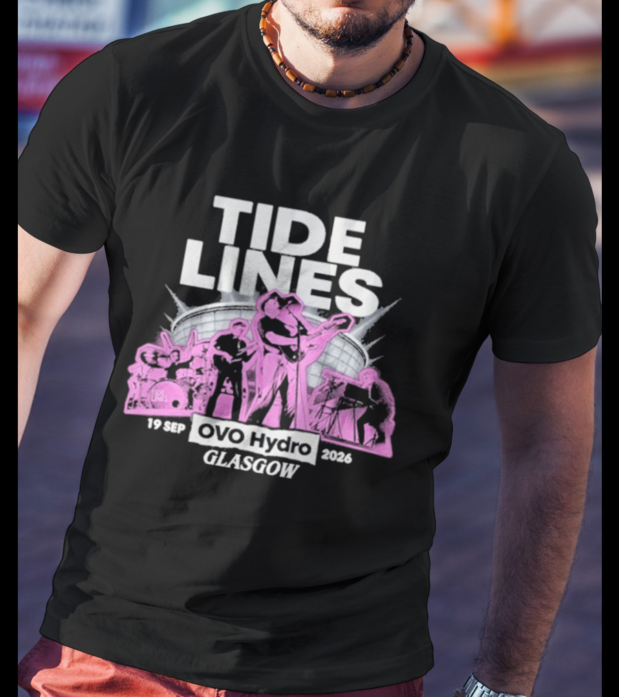 Tide Lines Live OVO Hydro September 19 2026 Glasgow Event T-Shirt