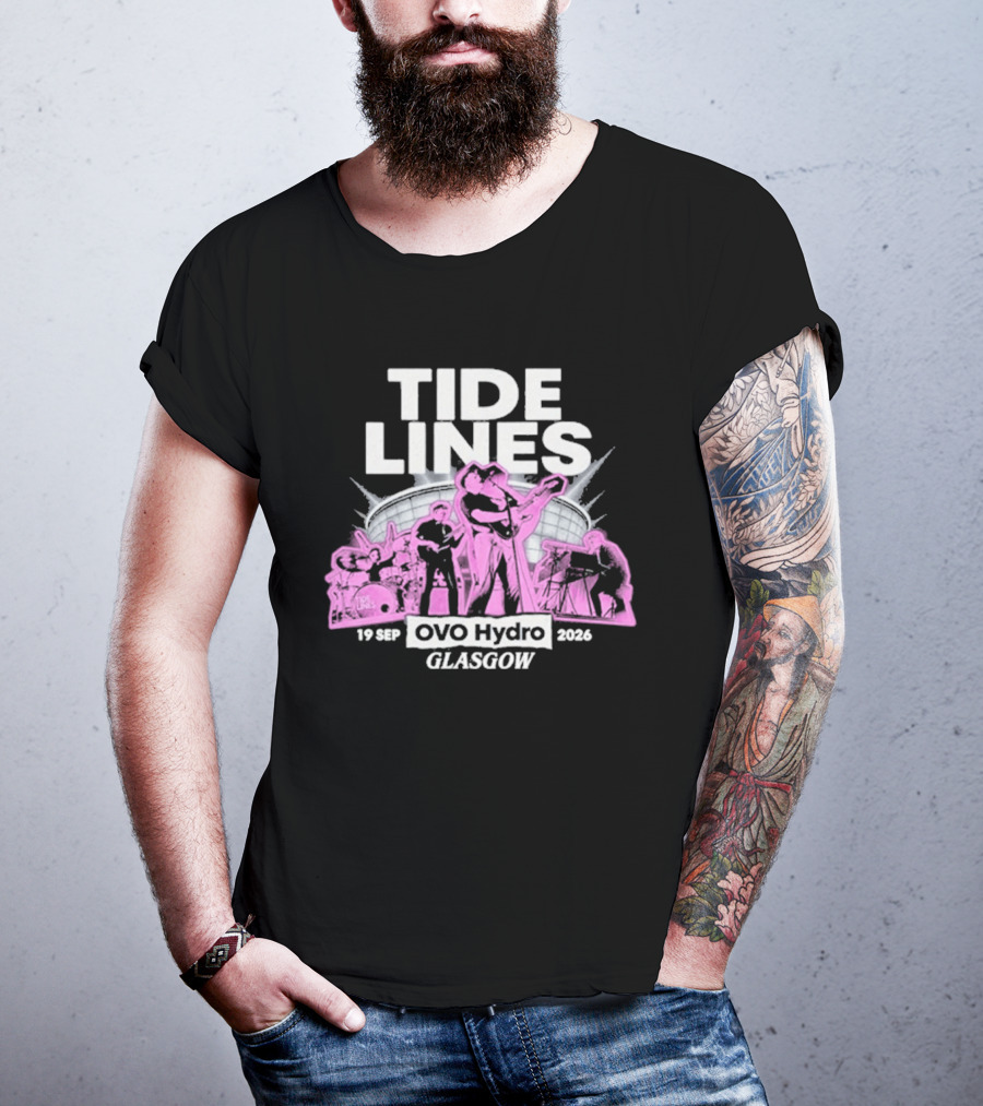 Tide Lines Live OVO Hydro September 19 2026 Glasgow Event T-Shirt