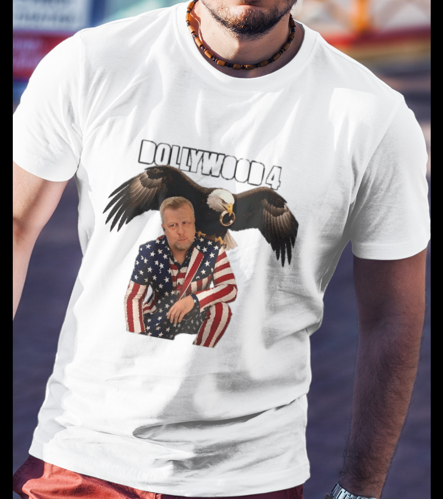 Dollywood 4 American Flag Suit Bald Eagle Ring T-Shirt
