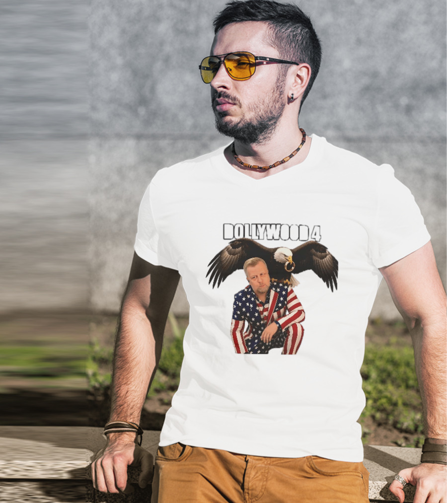 Dollywood 4 American Flag Suit Bald Eagle Ring T-Shirt