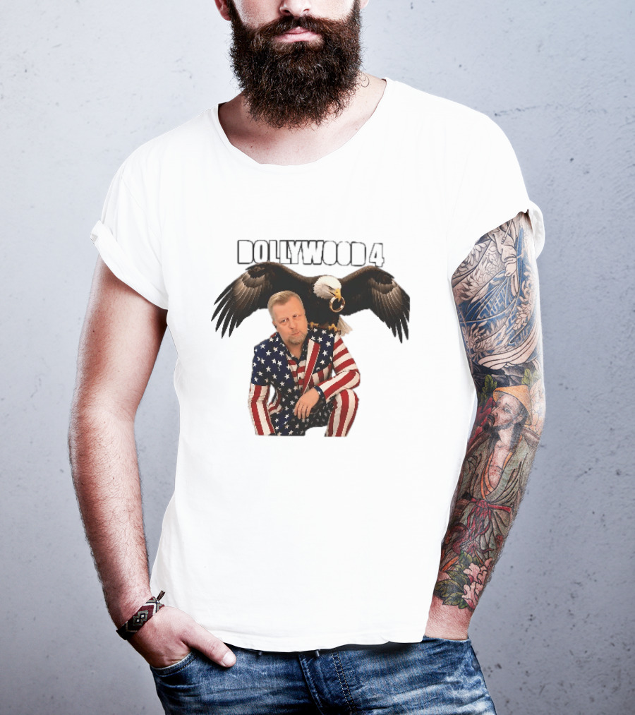 Dollywood 4 American Flag Suit Bald Eagle Ring T-Shirt