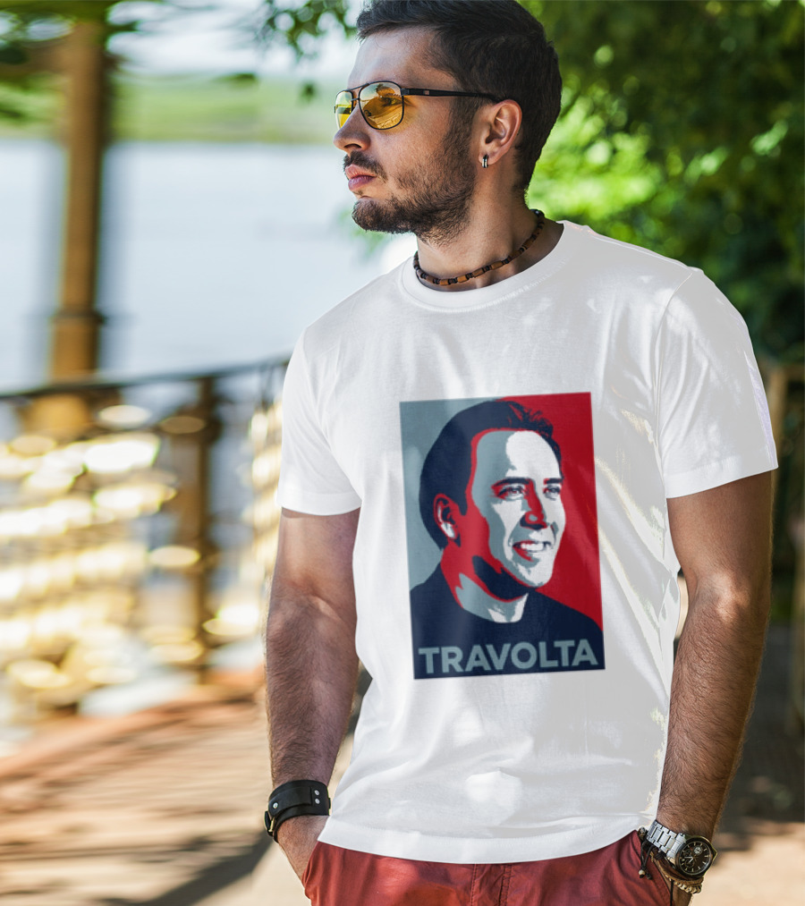 Nicolas Cage Travolta Hope Face Off Image T-Shirt