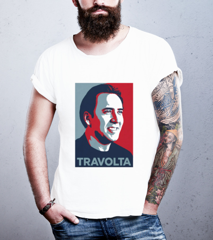 Nicolas Cage Travolta Hope Face Off Image T-Shirt