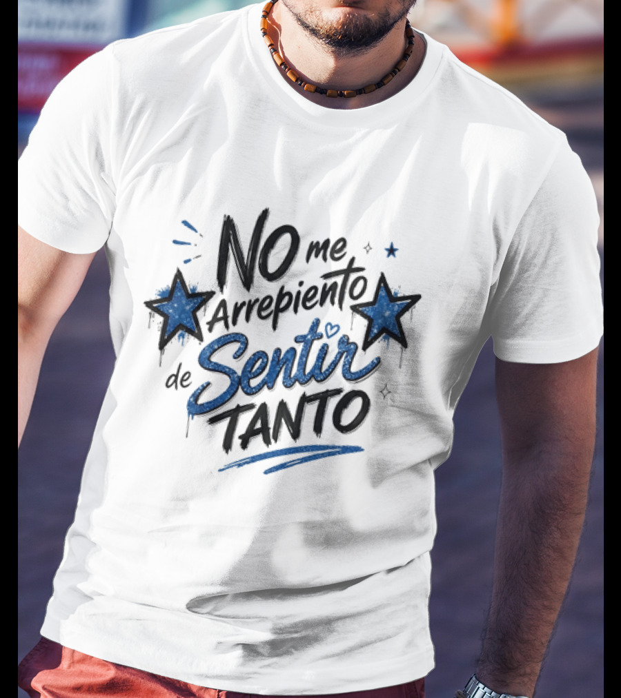 No Me Arrepiento De Sentir Tanto Stars Heart T-Shirt