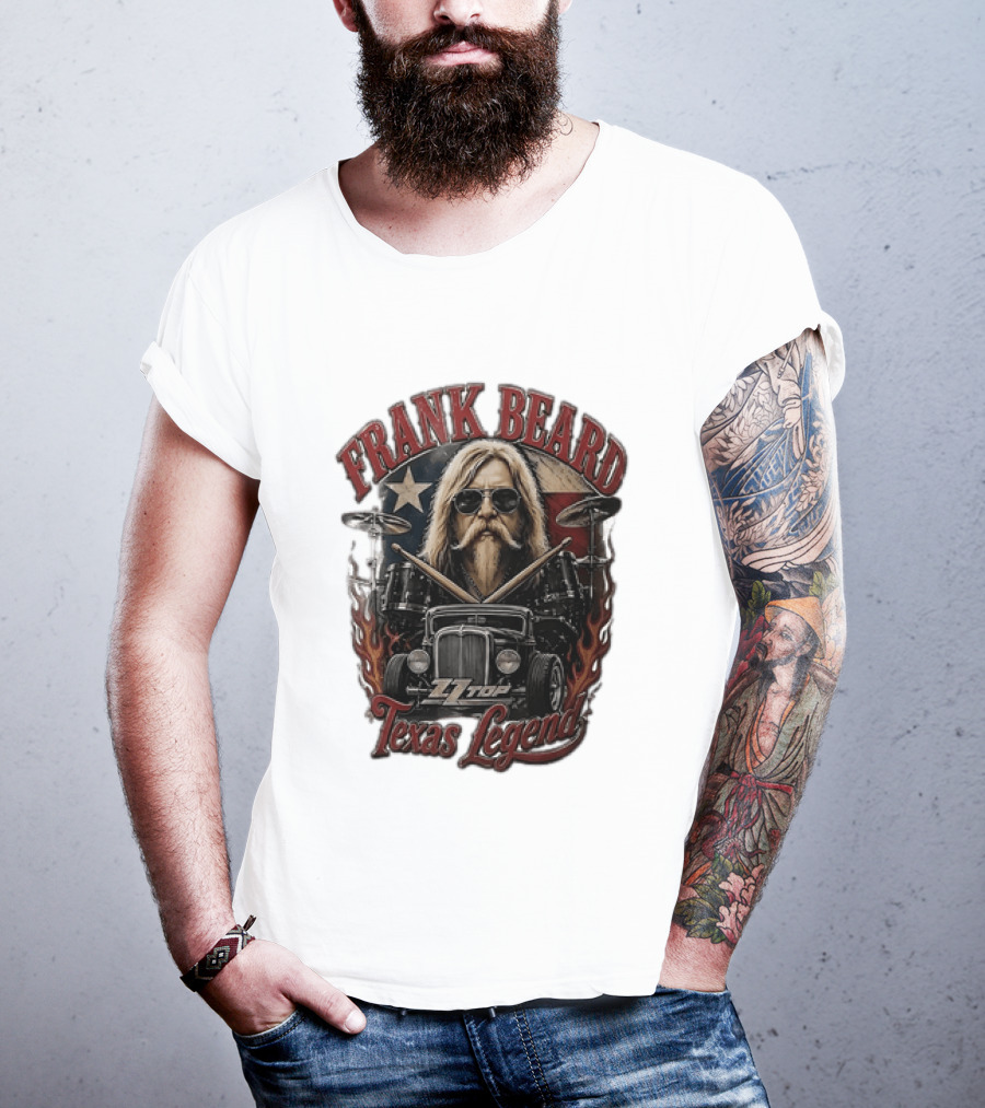 Frank Beard ZZ Top Texas Legend T-Shirt