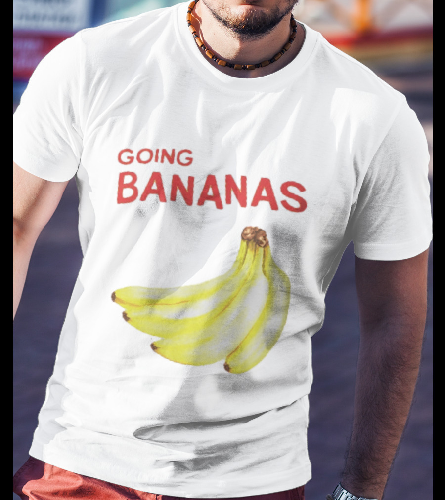 Going Bananas Funny Yellow Fruit Pun T-Shirt