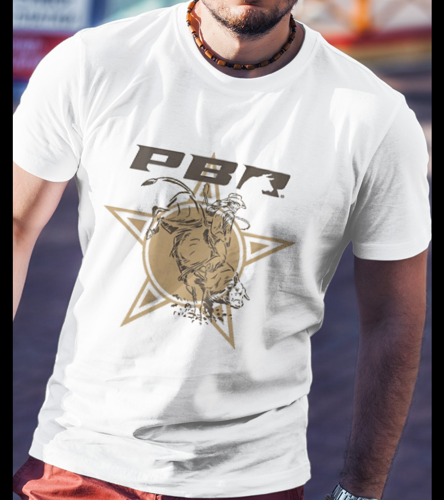 PBR Bull Riding Star Stylized Bull Rider T-Shirt