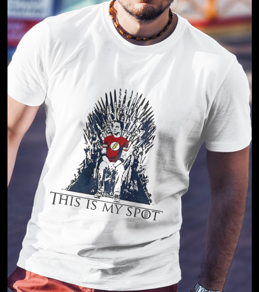 The Big Bang Theory Sheldon Cooper This Is My Spot Iron Throne T-Shirt