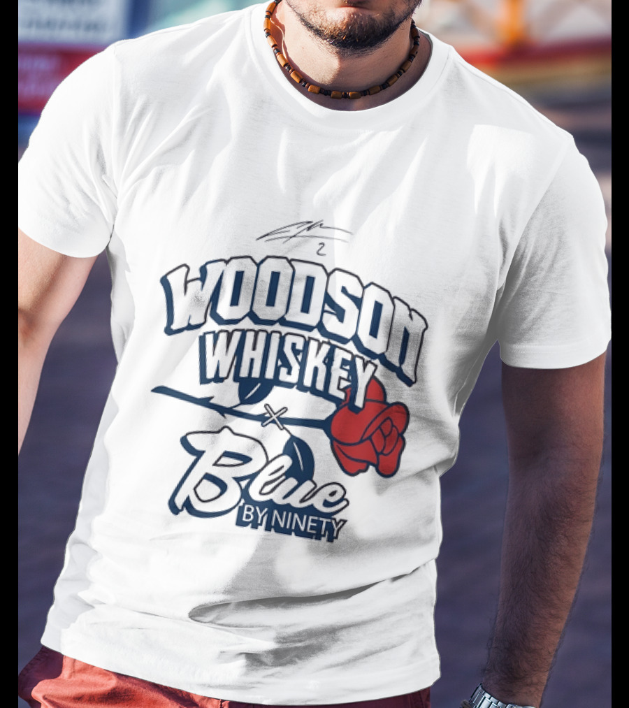 Woodson Whiskey Blue By Ninety Red Rose Collaboration T-Shirt