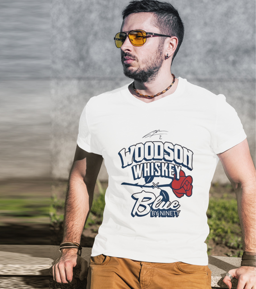 Woodson Whiskey Blue By Ninety Red Rose Collaboration T-Shirt