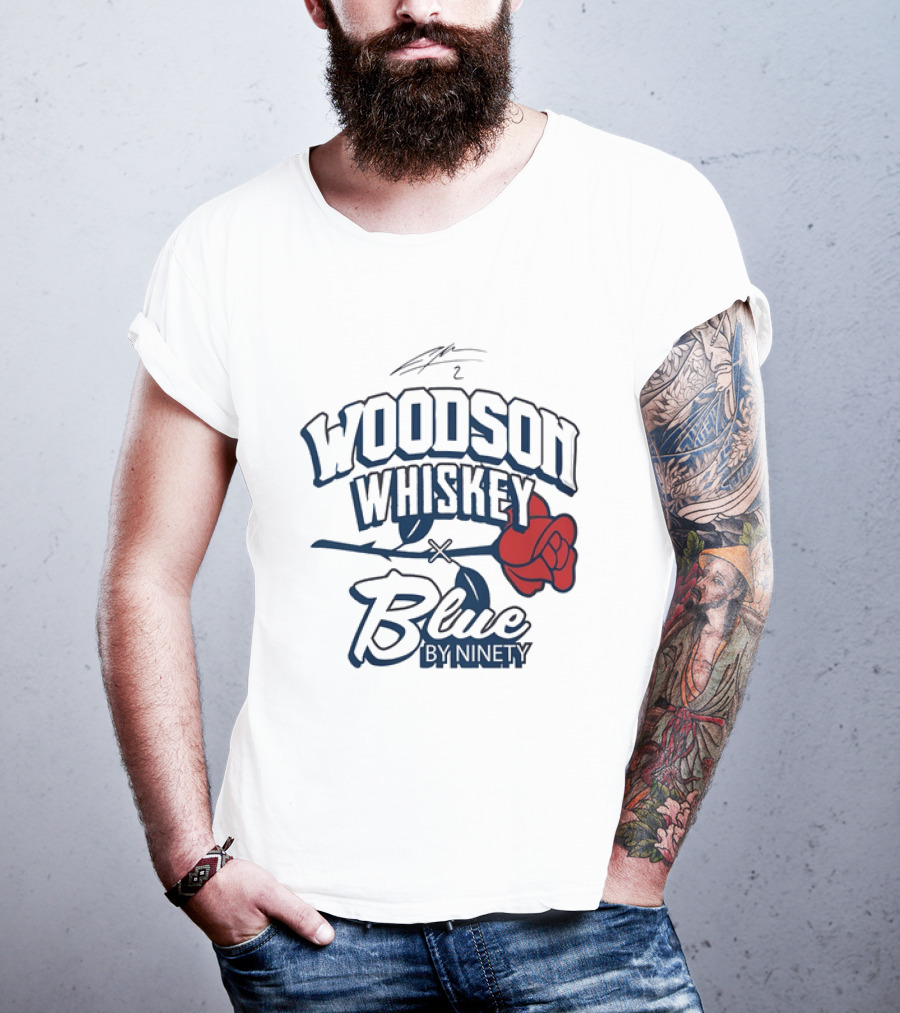 Woodson Whiskey Blue By Ninety Red Rose Collaboration T-Shirt