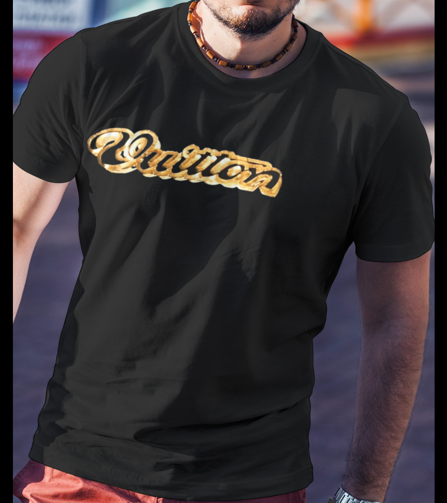 50 Cent Vuitton 3D Gold T-Shirt