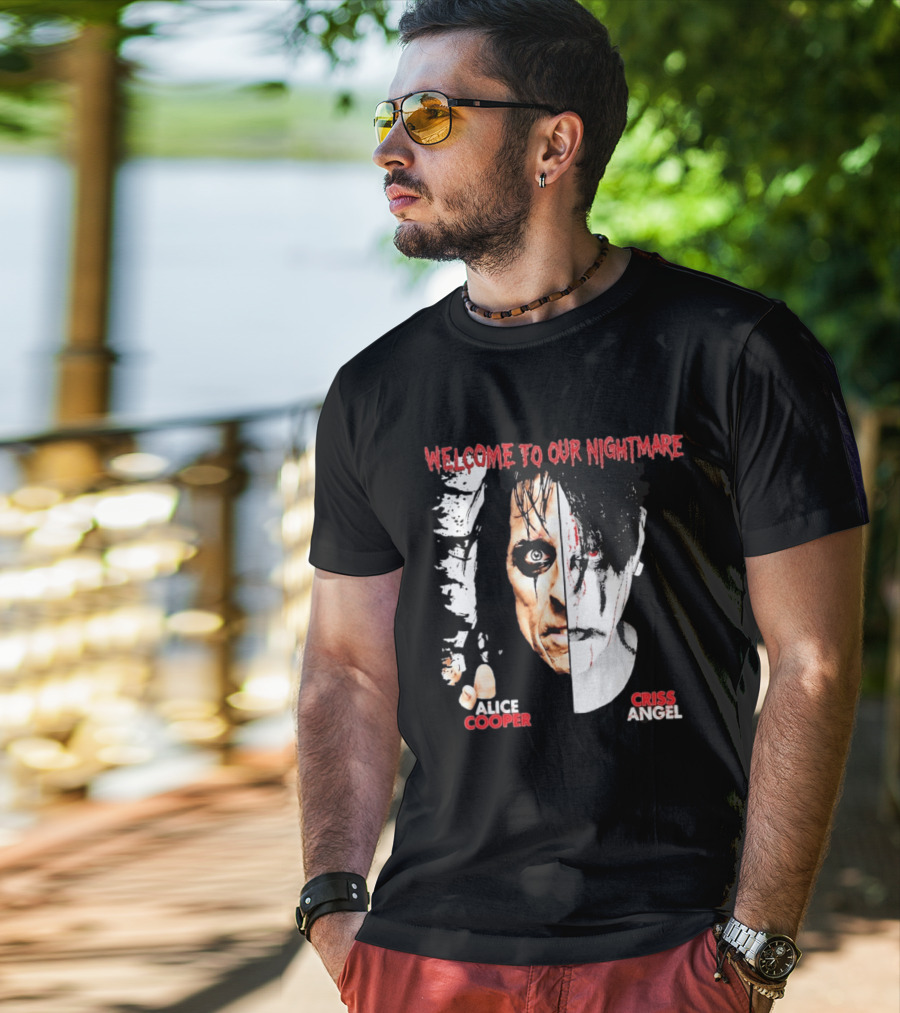 Welcome To Our Nightmare Alice Cooper Criss Angel Collaboration T-Shirt