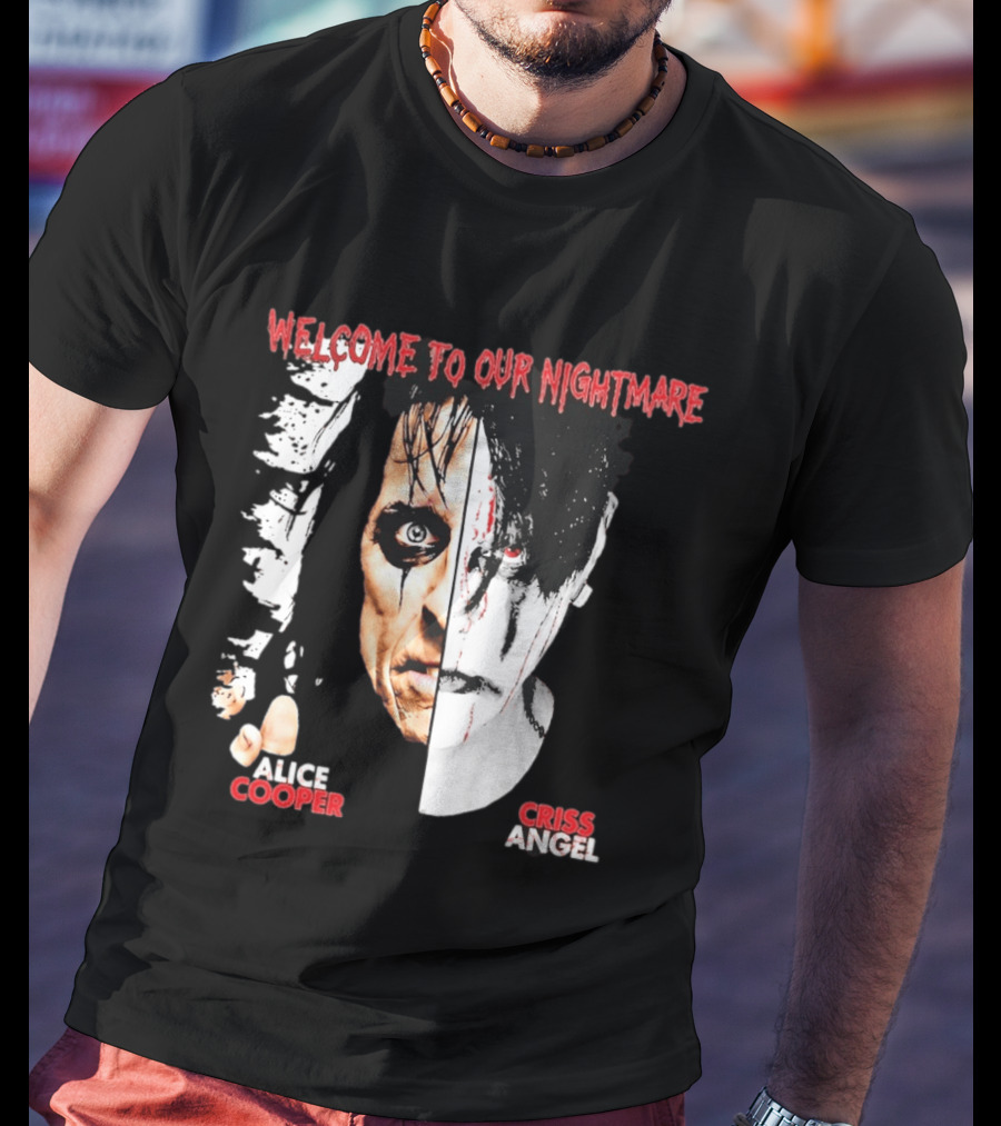 Welcome To Our Nightmare Alice Cooper Criss Angel Collaboration T-Shirt