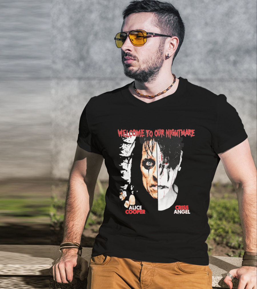 Welcome To Our Nightmare Alice Cooper Criss Angel Collaboration T-Shirt