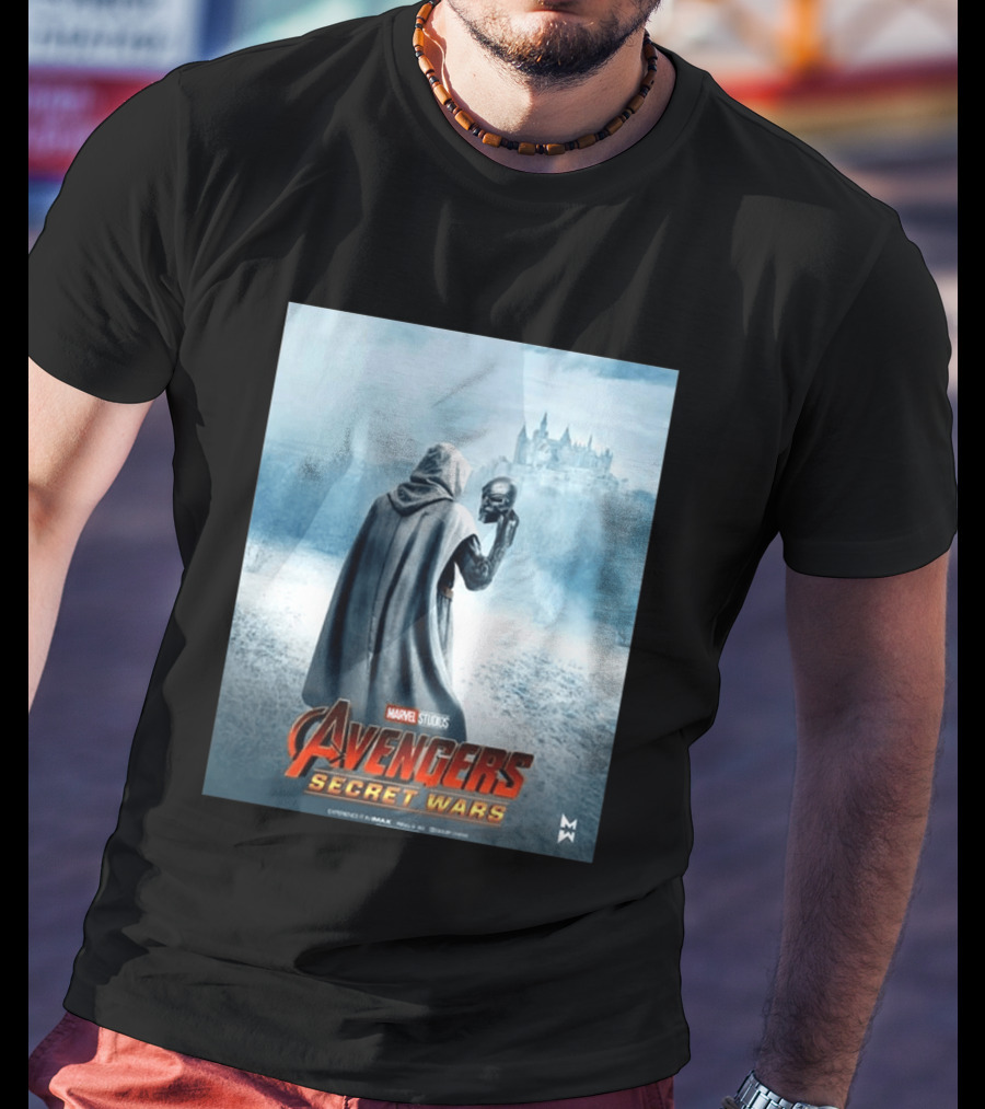 Marvel Studios Avengers Secret Wars Doctor Doom Hooded Villain Castle T-Shirt