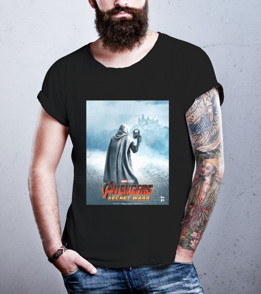 Marvel Studios Avengers Secret Wars Doctor Doom Hooded Villain Castle T-Shirt