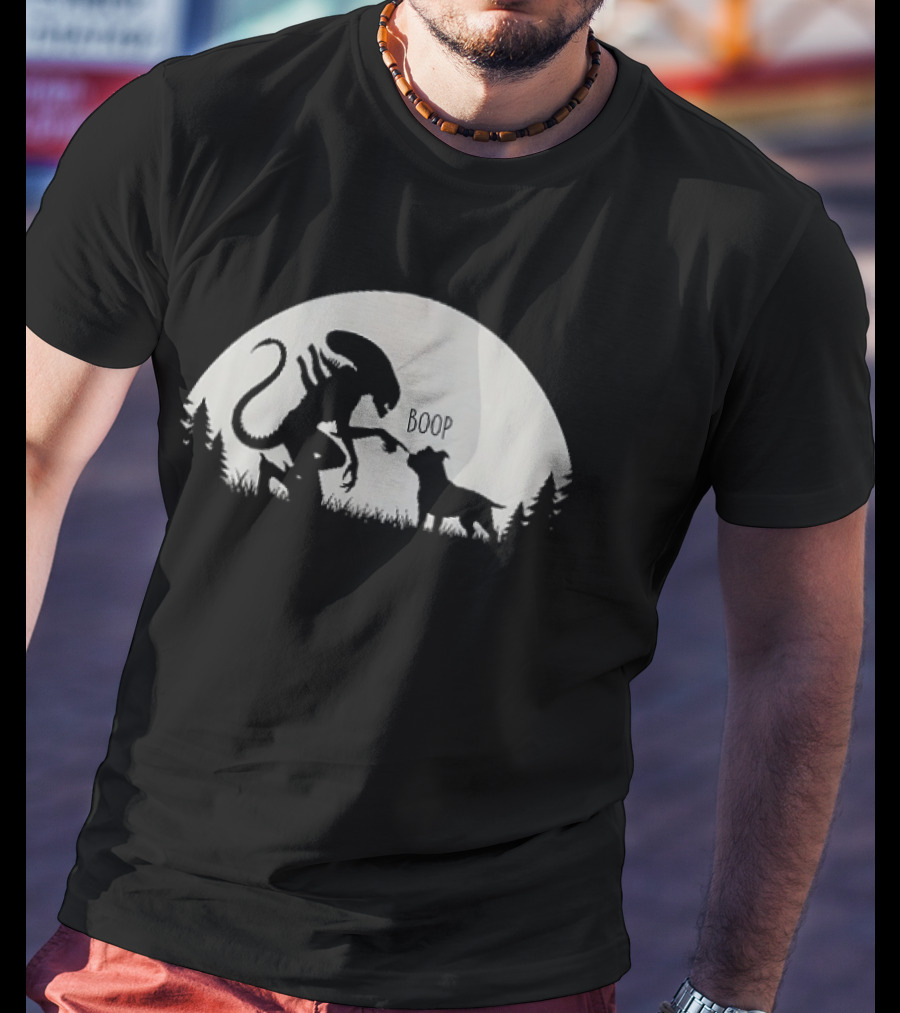 Boop Alien And Dog Forest T-Shirt