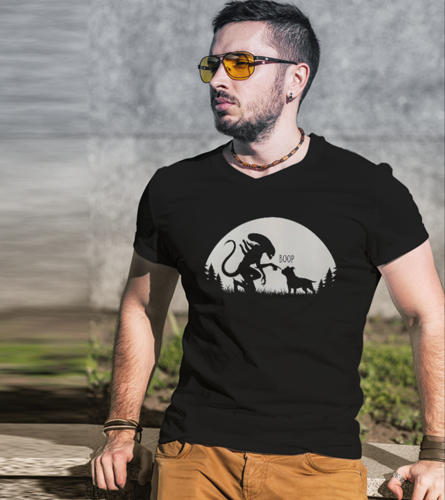 Boop Alien And Dog Forest T-Shirt