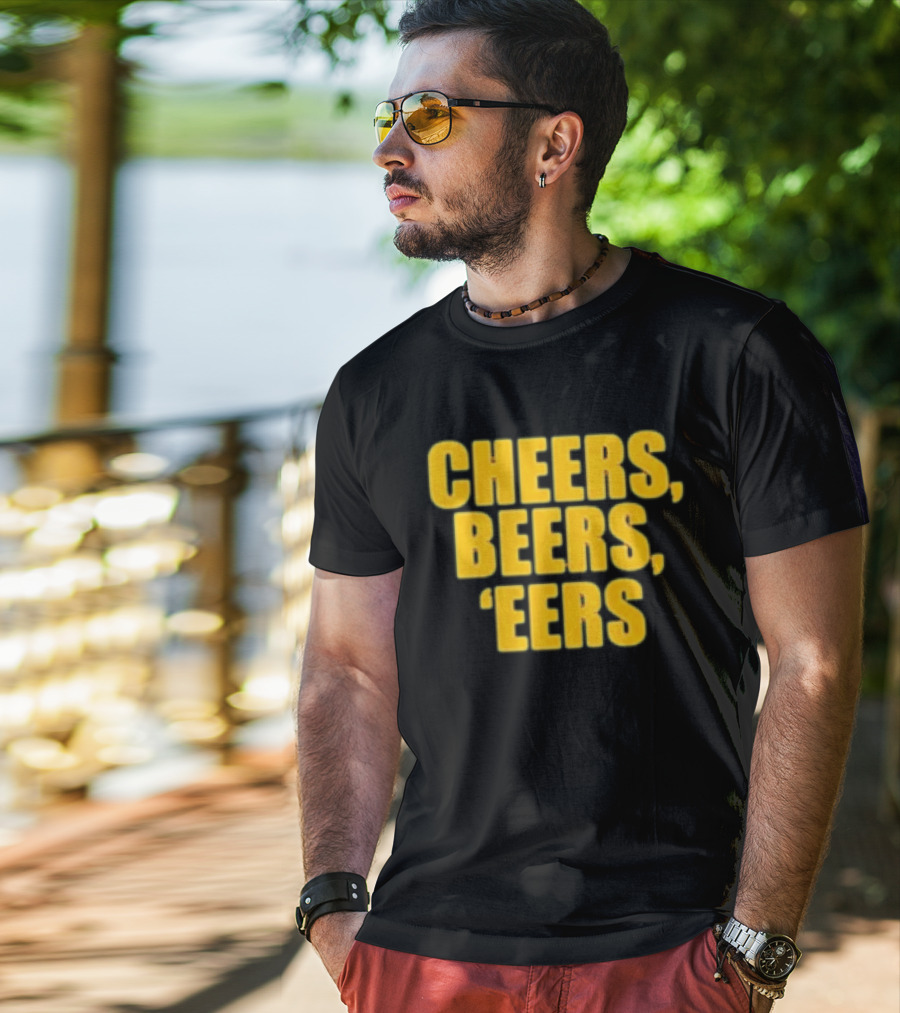 Cheers Beers 'Eers West Virginia Mountaineers NCAA Tailgate Party T-Shirt