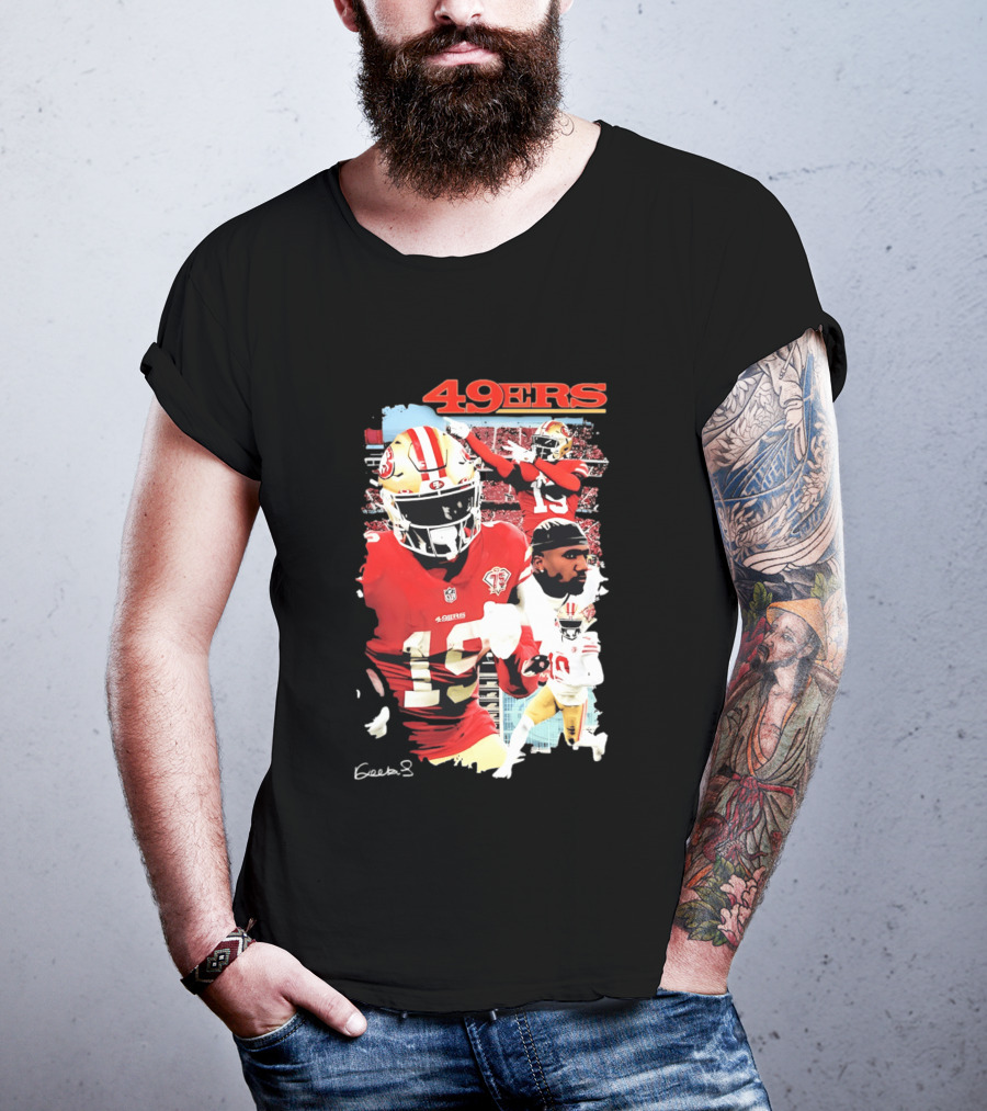 San Francisco 49ers Deebo Samuel 19 NFL Football Collage T-Shirt