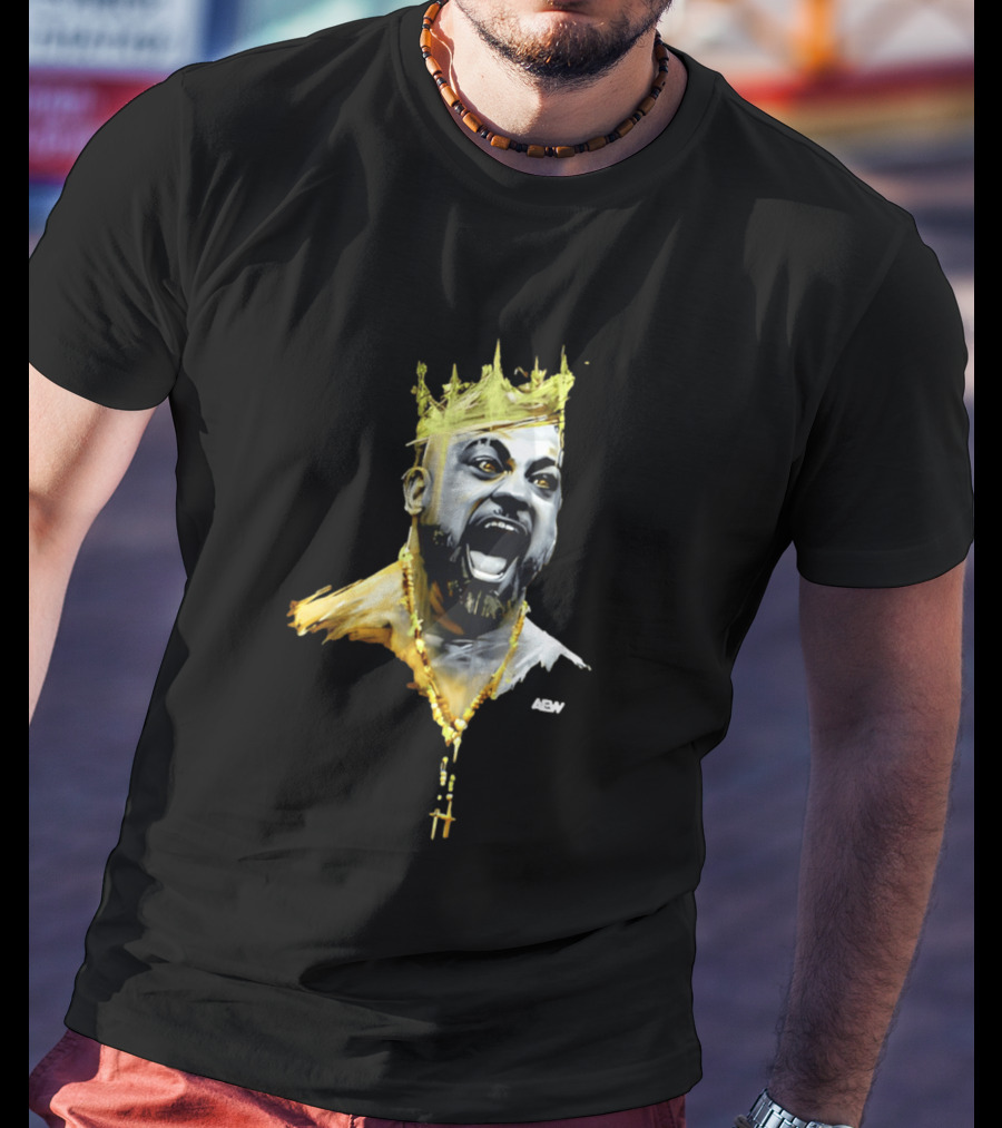 Eddie Kingston AEW Royalty Crown Gold Necklace T-Shirt