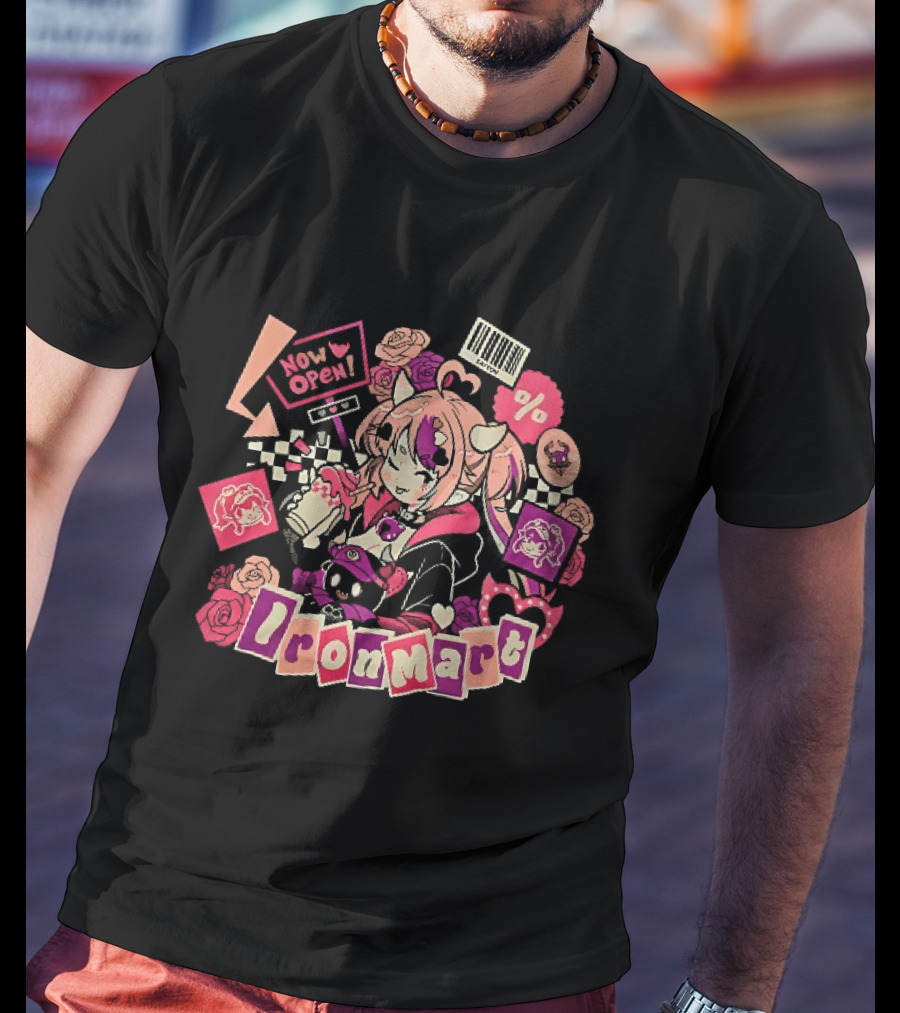 Ironmart Now Open Ironmouse Anime Girl Sale T-Shirt