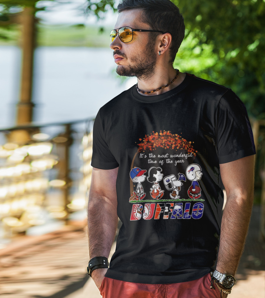 It's The Most Wonderful Time Of The Year Peanuts Buffalo Football Season T-Shirt