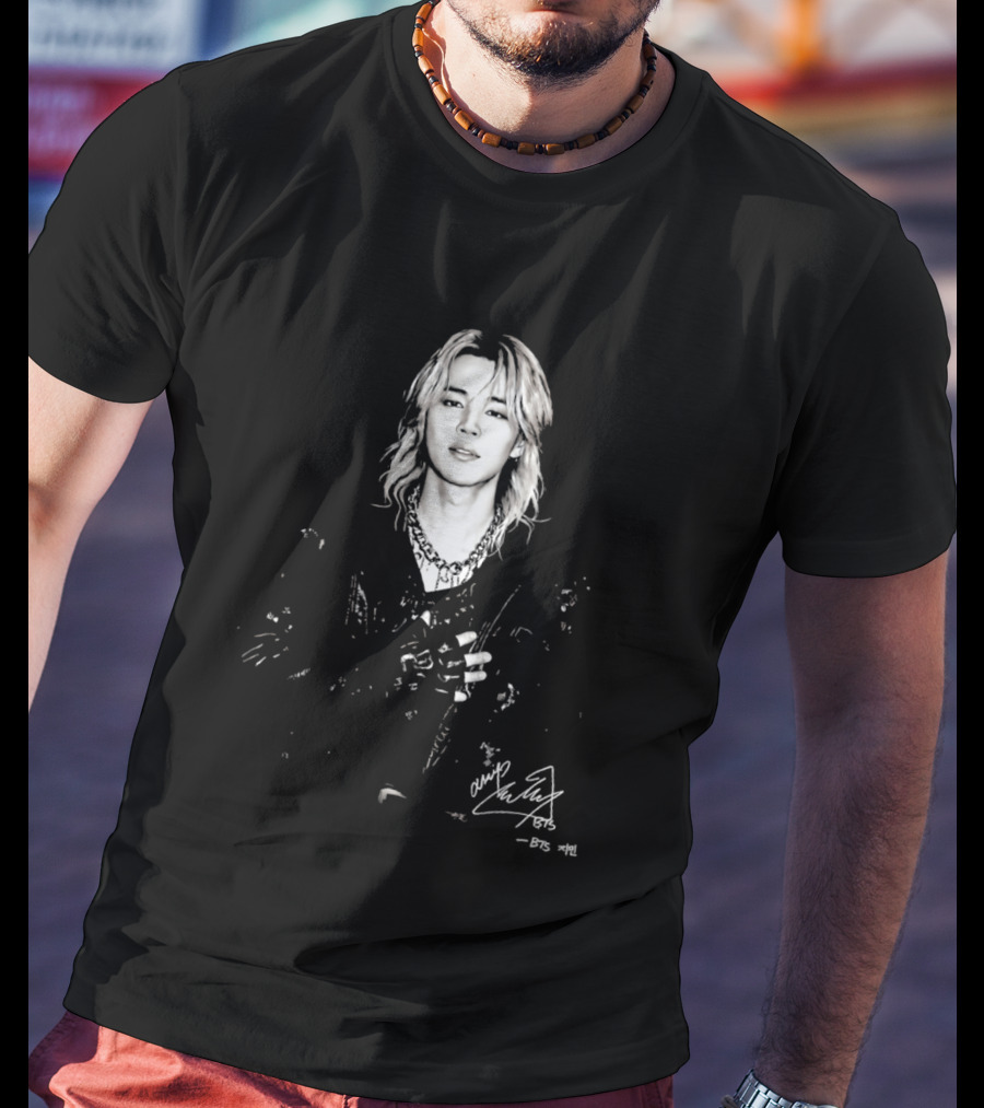 Jimin BTS Idol Signature Autograph T-Shirt