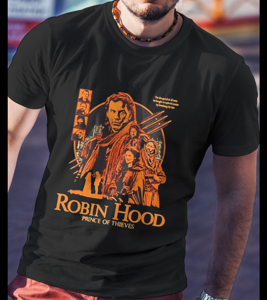 Robin Hood Prince Of Thieves Adventure Team Movie Characters T-Shirt