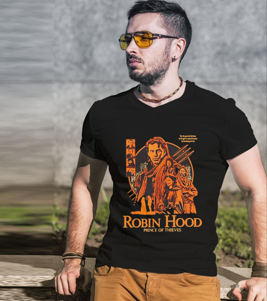 Robin Hood Prince Of Thieves Adventure Team Movie Characters T-Shirt