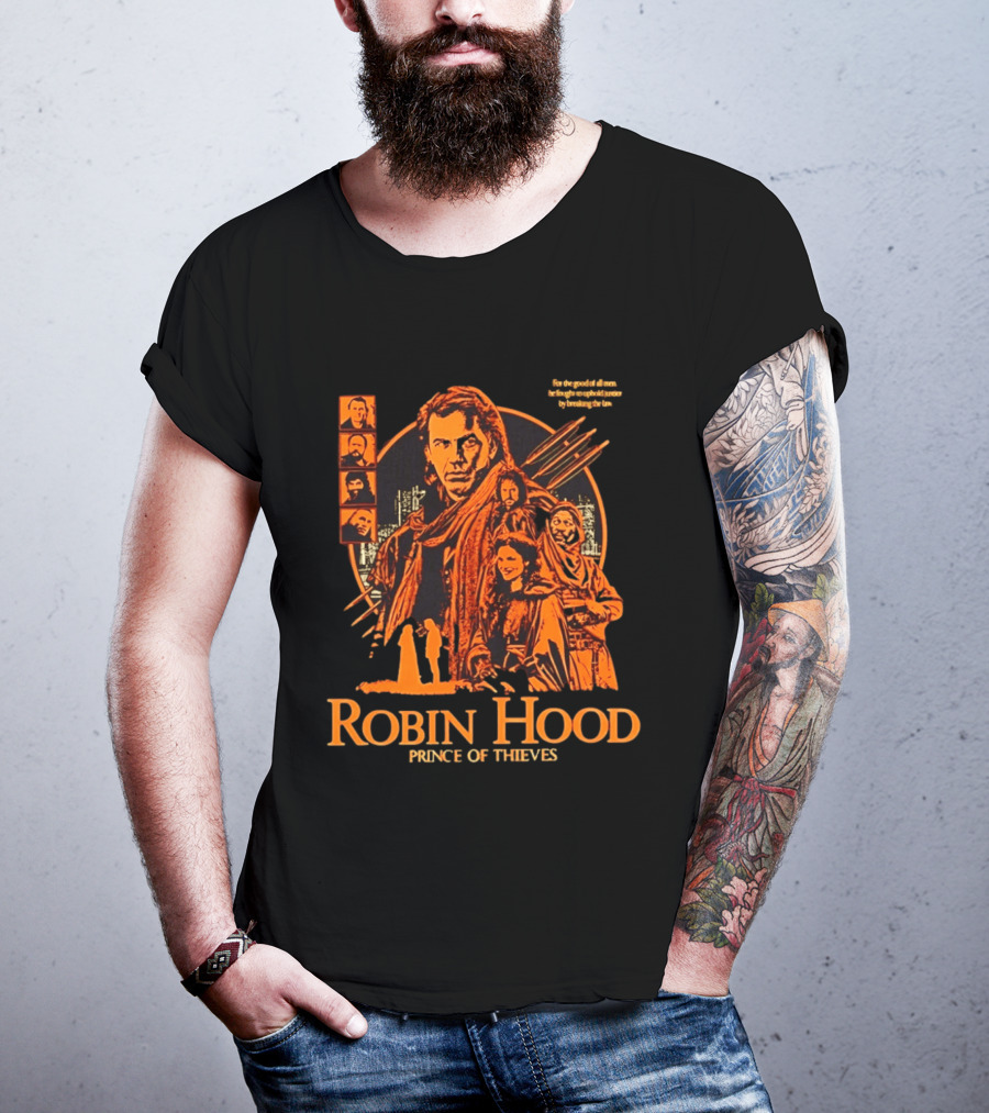 Robin Hood Prince Of Thieves Adventure Team Movie Characters T-Shirt