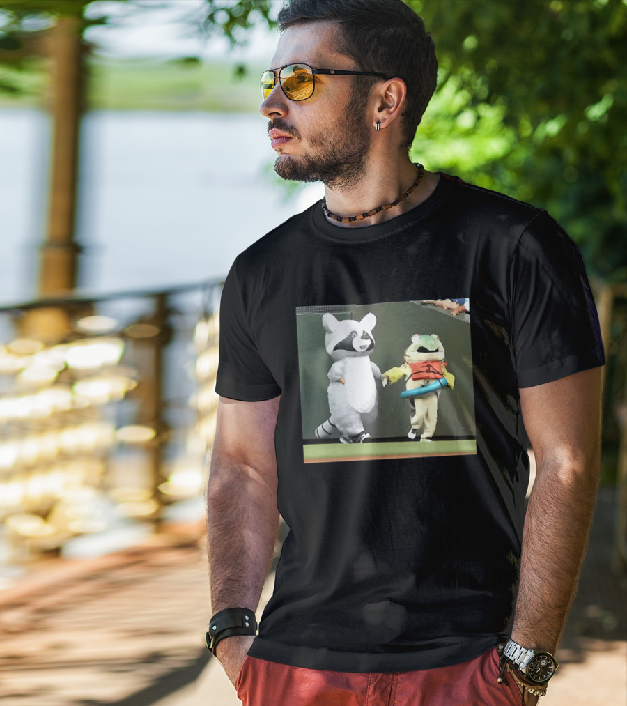 Seattle Mariners Mascots Jimothy Vs Humpy Salmon Running Event T-Shirt