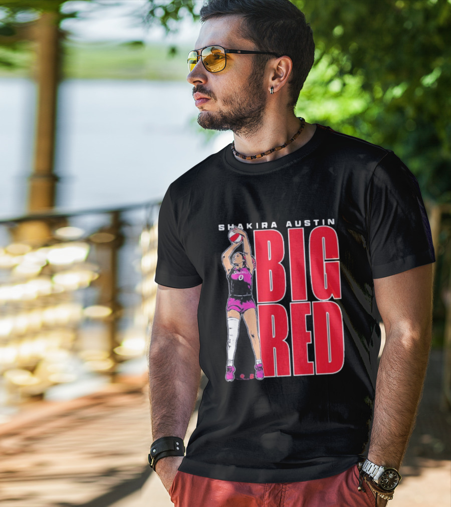 Shakira Austin Big Red Basketball Player T-Shirt