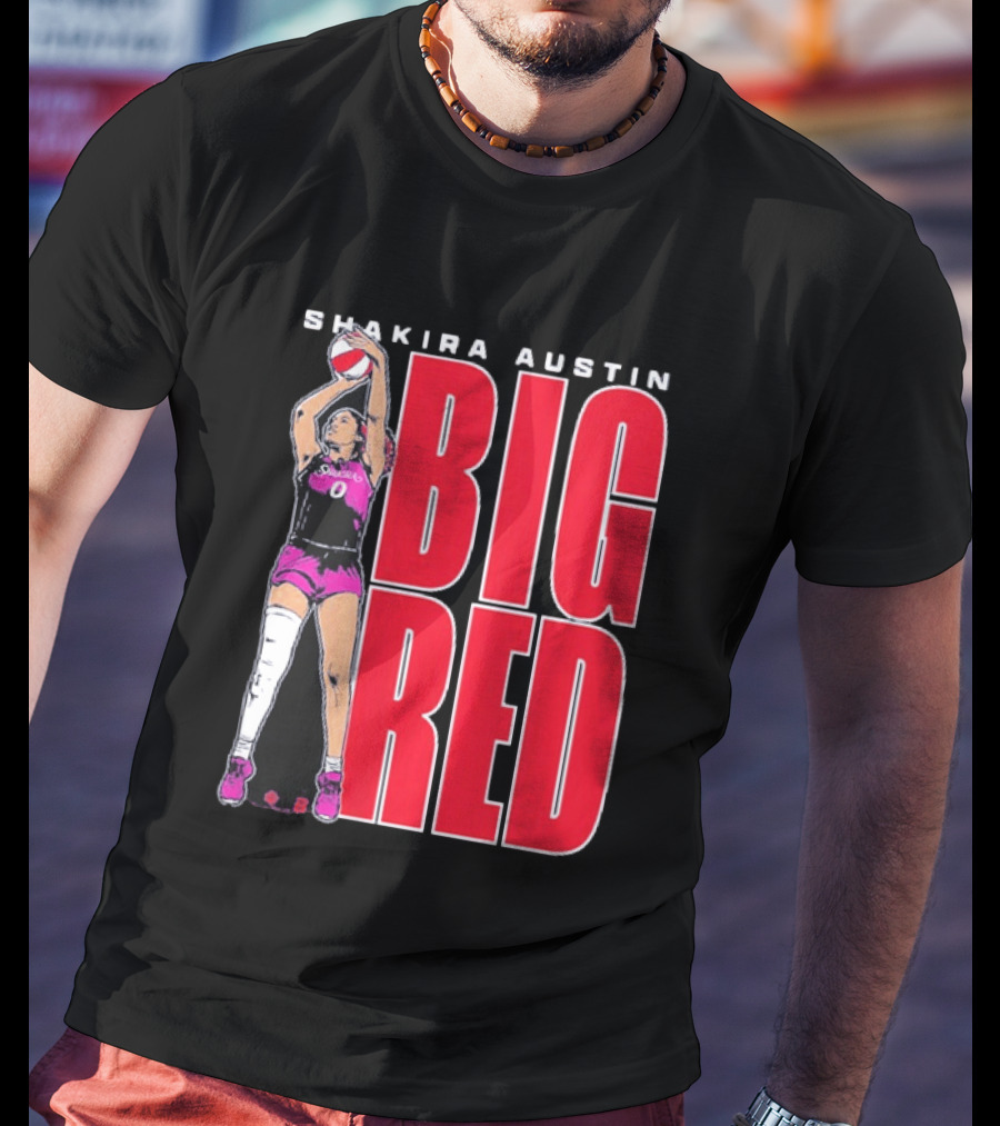 Shakira Austin Big Red Basketball Player T-Shirt