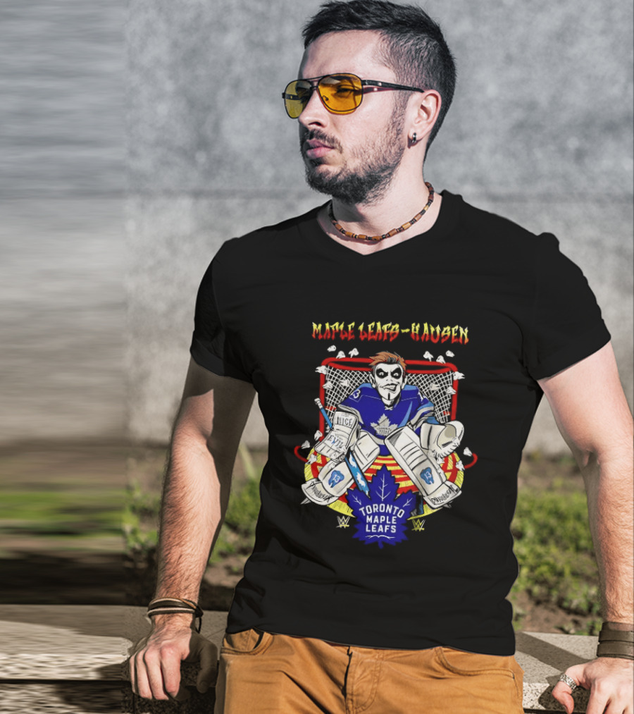 Toronto Maple Leafs Hausen Very Nice Very Evil Hockey Goalie T-Shirt