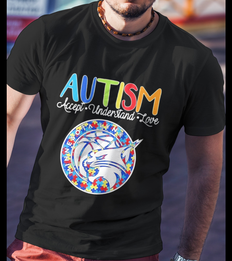 Minnesota Lynx Autism Accept Understand Love 2026 T-Shirt