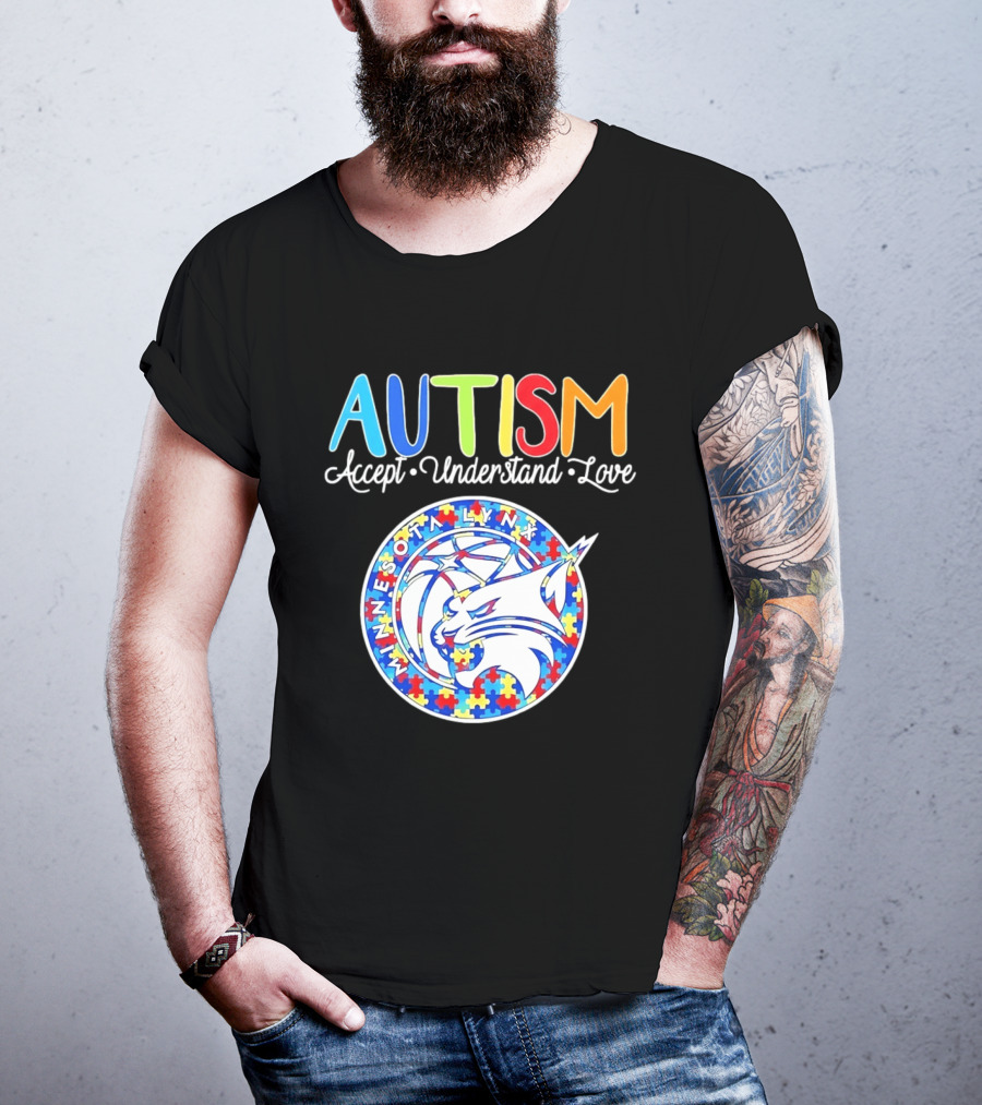 Minnesota Lynx Autism Accept Understand Love 2026 T-Shirt