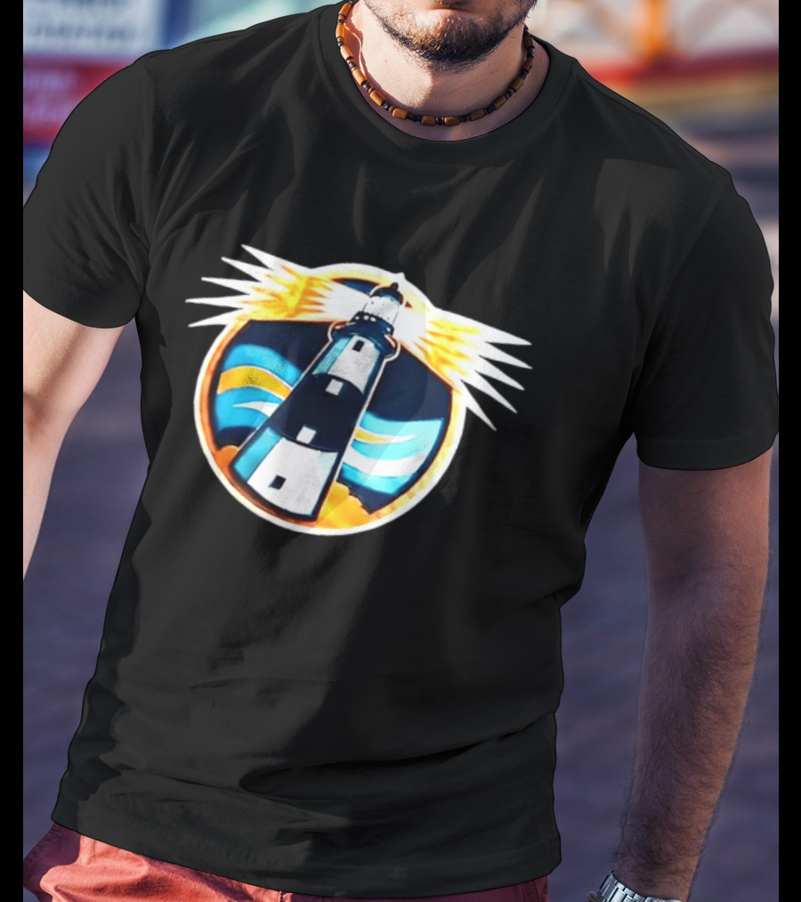 New York Islanders Navy Lighthouse буккаịt Sports Realistic Team Concept T-Shirt