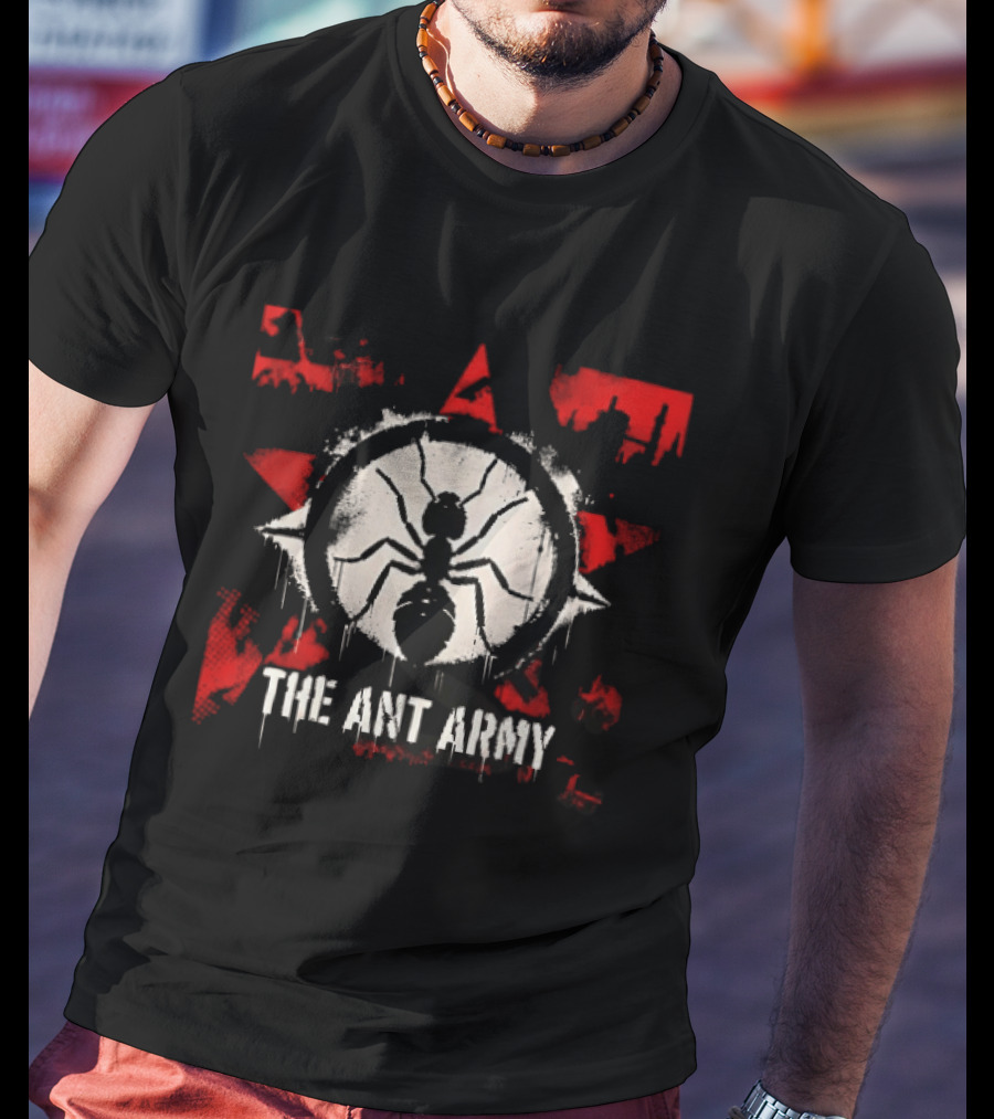 The Ant Army Red Star Grunge T-Shirt