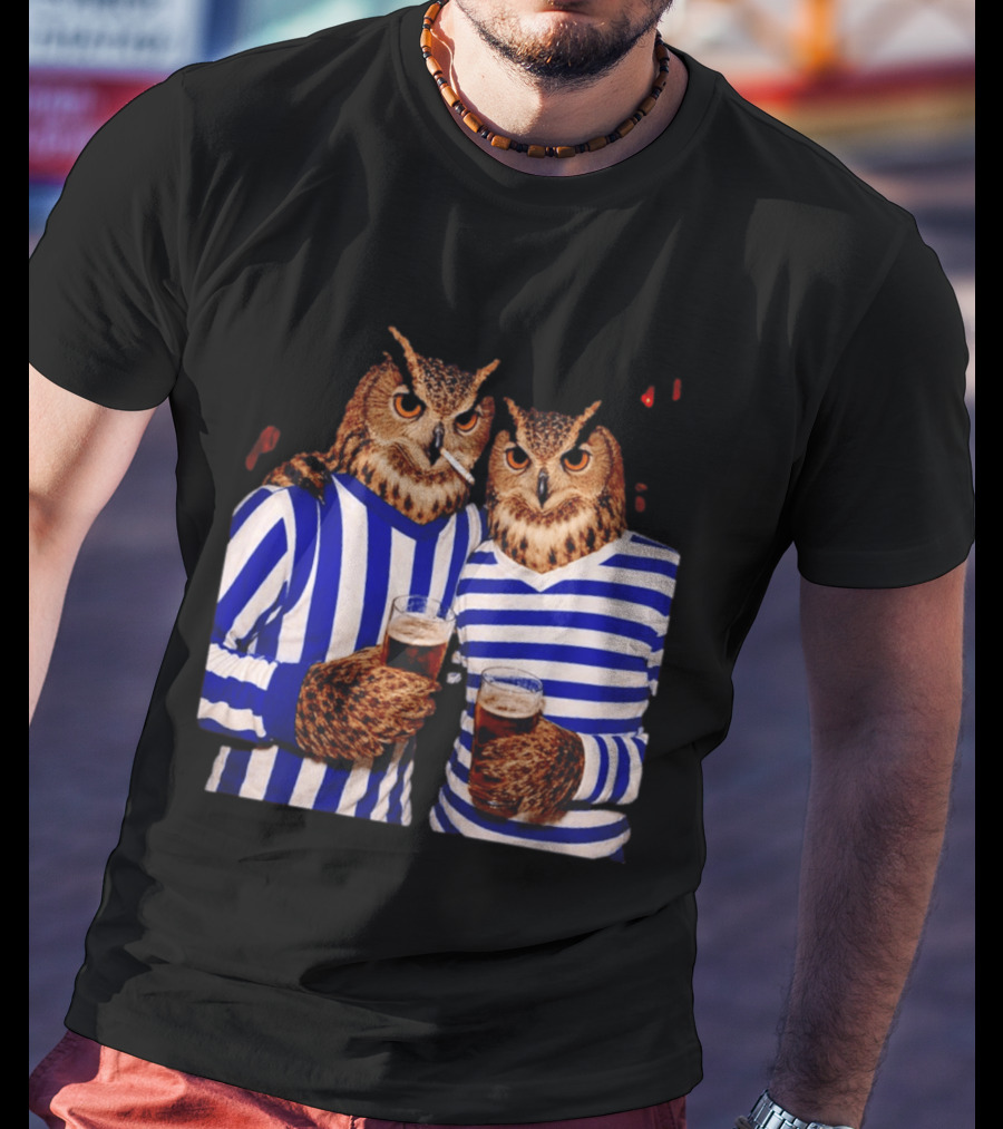 The Owls Night Out Classic Football Smoking Beer Party T-Shirt